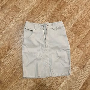 Pretty little thing beige mini skirt